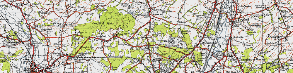 Old map of Ladwell in 1945