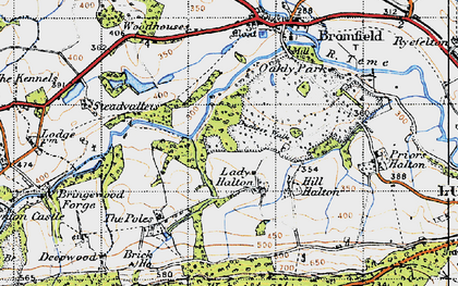 Old map of Lady Halton in 1947