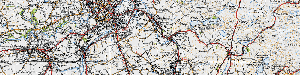 Old map of Lady House in 1947