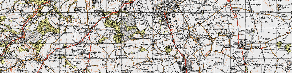 Old map of Lady Park in 1947