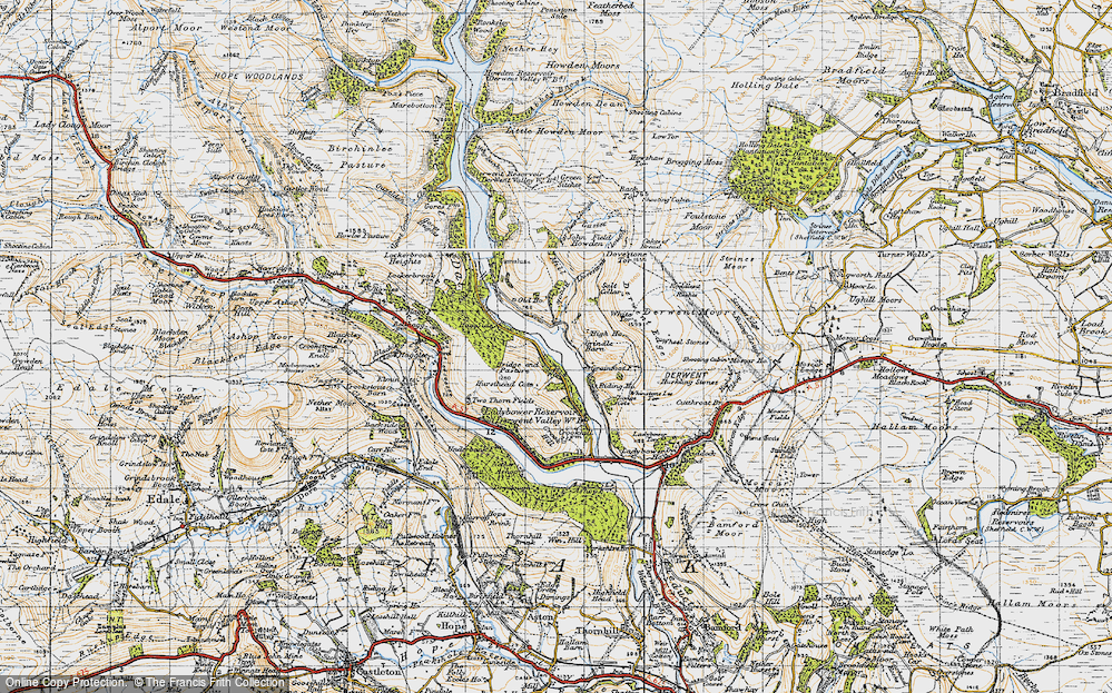 Ladybower Reservoir Map