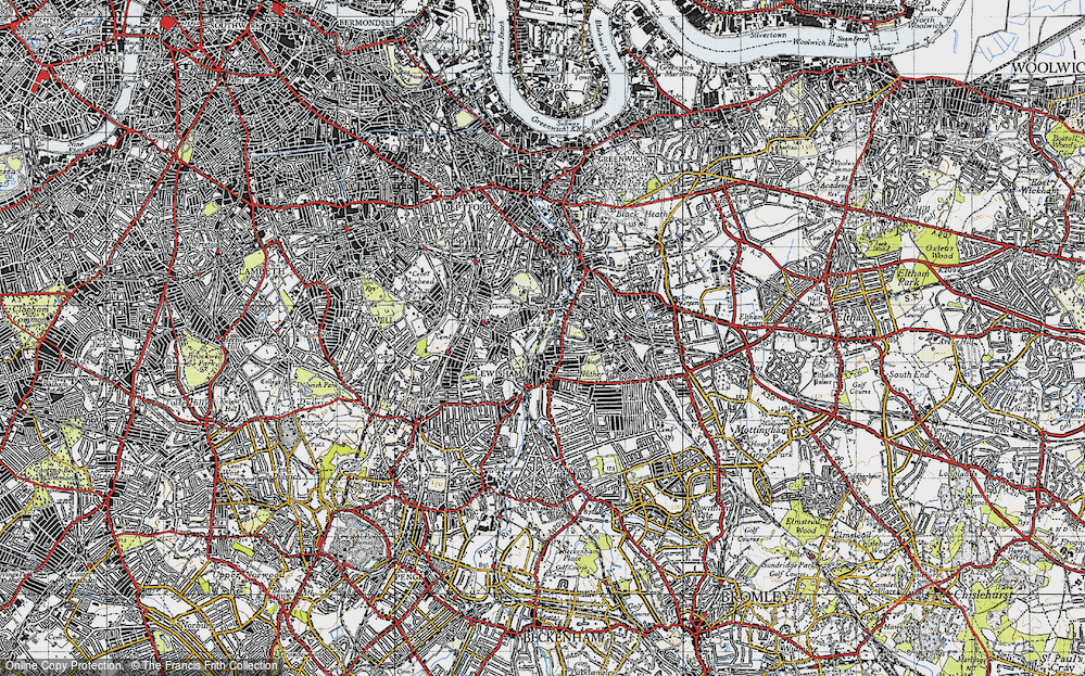 Old Map of Ladywell, 1946 in 1946