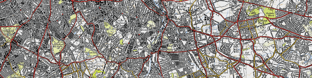 Old map of Ladywell in 1946
