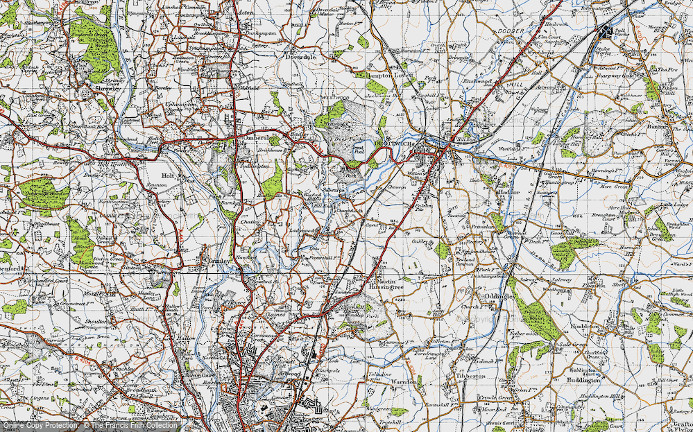 Old Map of Ladywood, 1947 in 1947