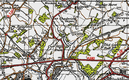Old map of Laffak in 1947