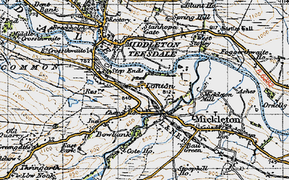 Old map of Laithkirk in 1947