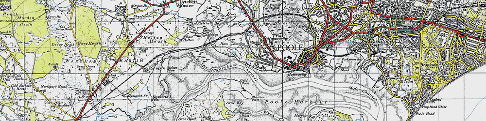 Old map of Lake in 1940