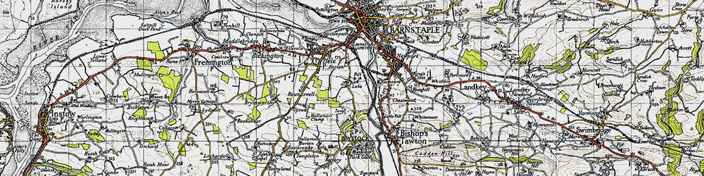 Old map of Lake in 1946
