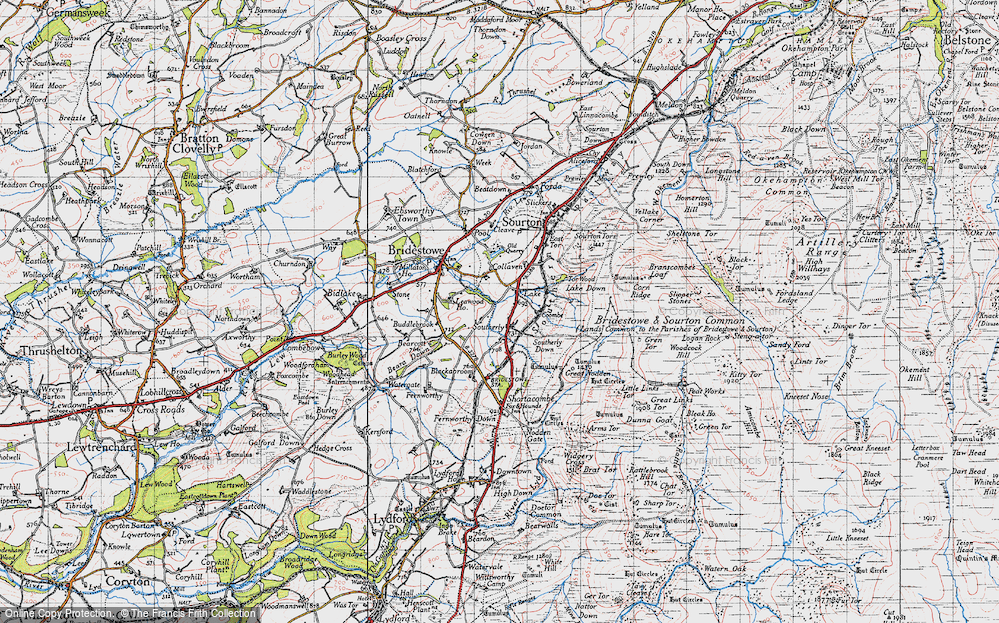 Old Map of Lake, 1946 in 1946