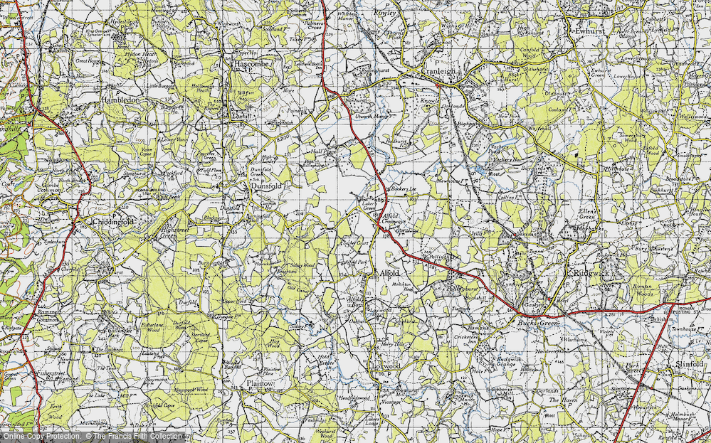 Old Map of Laker's Green, 1940 in 1940