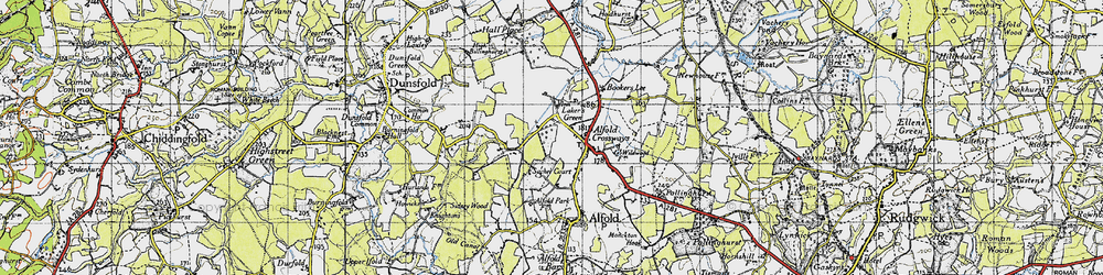 Old map of Laker's Green in 1940