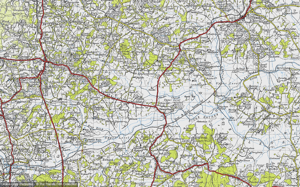 Old Map of Lamberden, 1940 in 1940