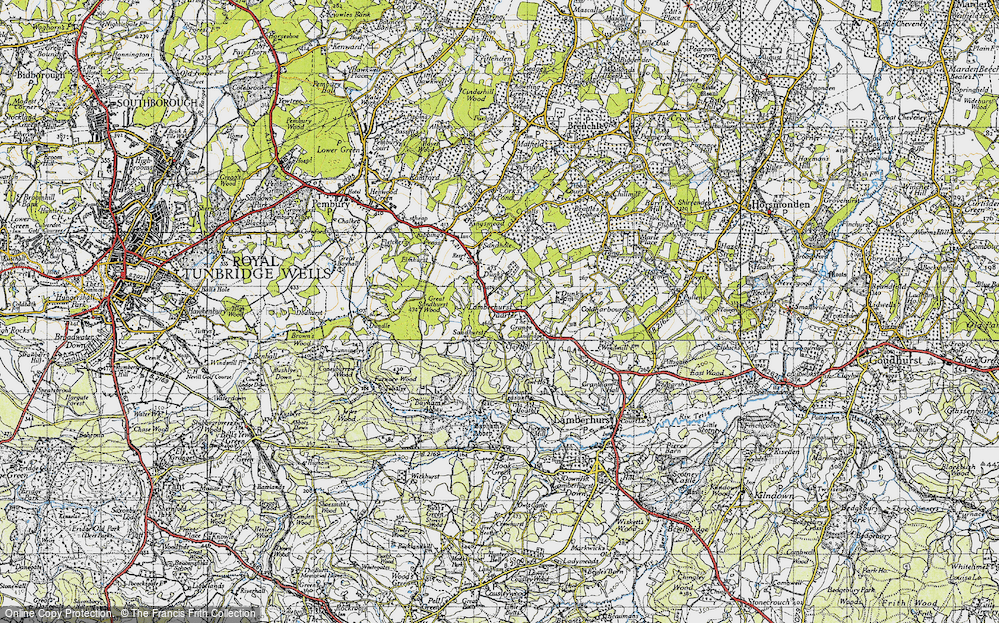 Old Map of Lamberhurst Quarter, 1946 in 1946