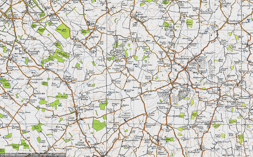 Old Map of Lambfair Green, 1946 in 1946