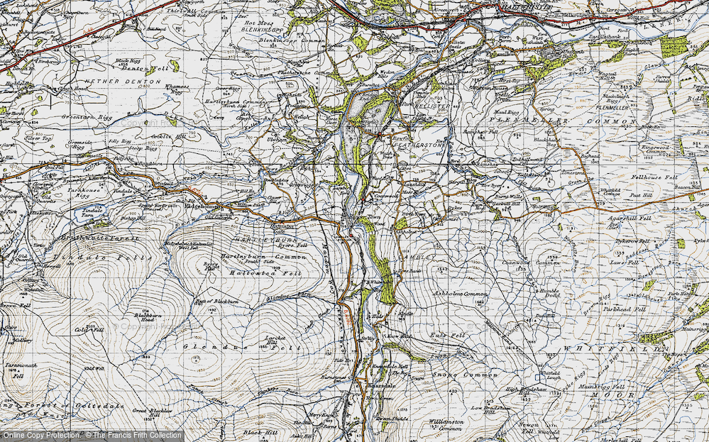 Old Map of Lambley, 1947 in 1947