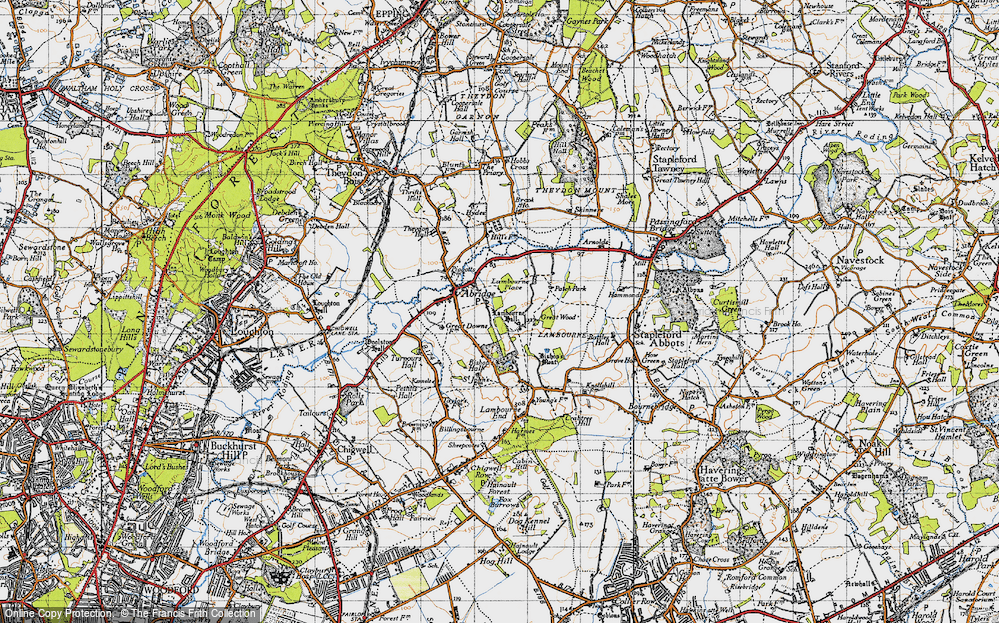 Old Map of Lambourne, 1946 in 1946