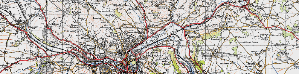 Old map of Lambridge in 1946
