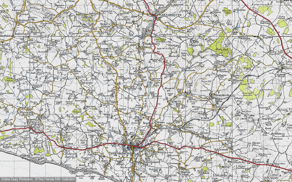 Old Map of Lambrook, 1945 in 1945