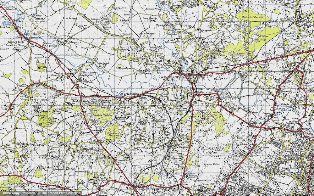 Old Map of Lambs' Green, 1940 in 1940