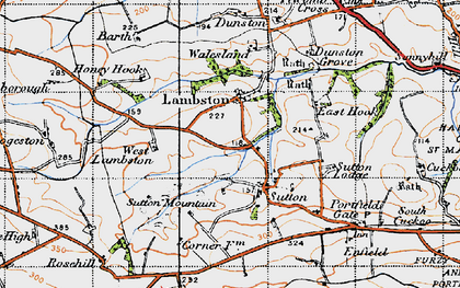 Old map of Lambston in 1946
