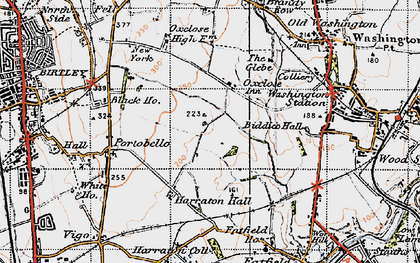 Old map of Lambton in 1947