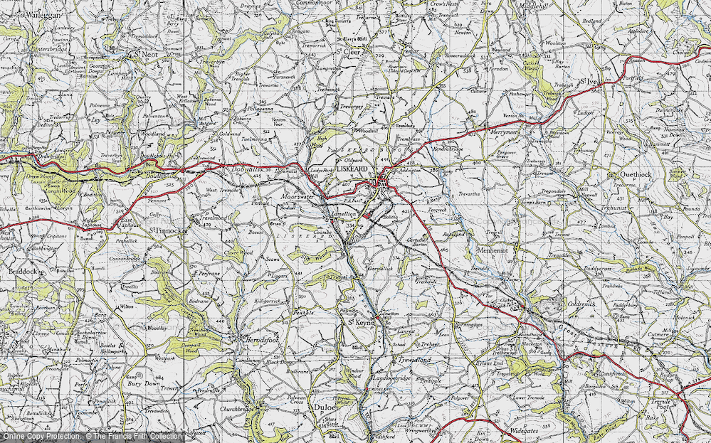 Old Map of Lamellion, 1946 in 1946