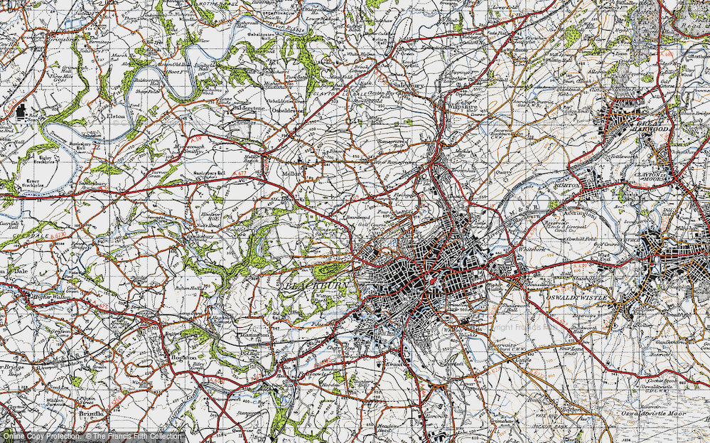 Old Map of Lammack, 1947 in 1947