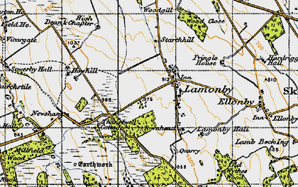 Old map of Wood Close in 1947