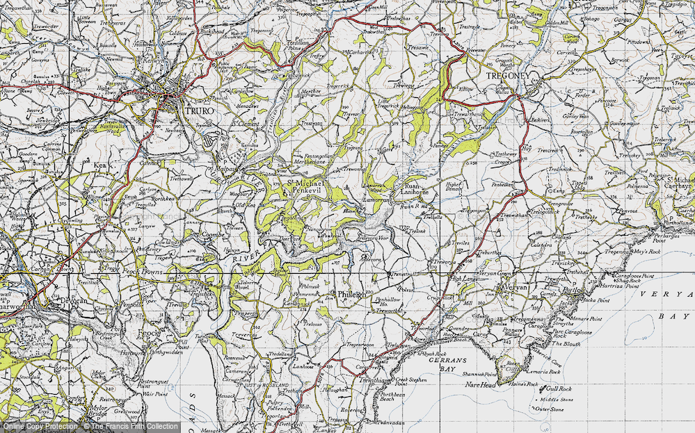 Old Map of Lamorran, 1946 in 1946