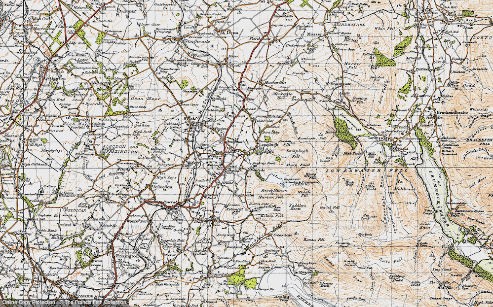 Old Map of Lamplugh, 1947 in 1947