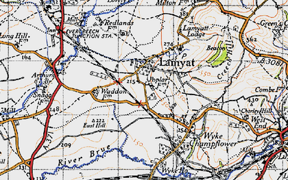 Old map of Wyke Ho in 1946
