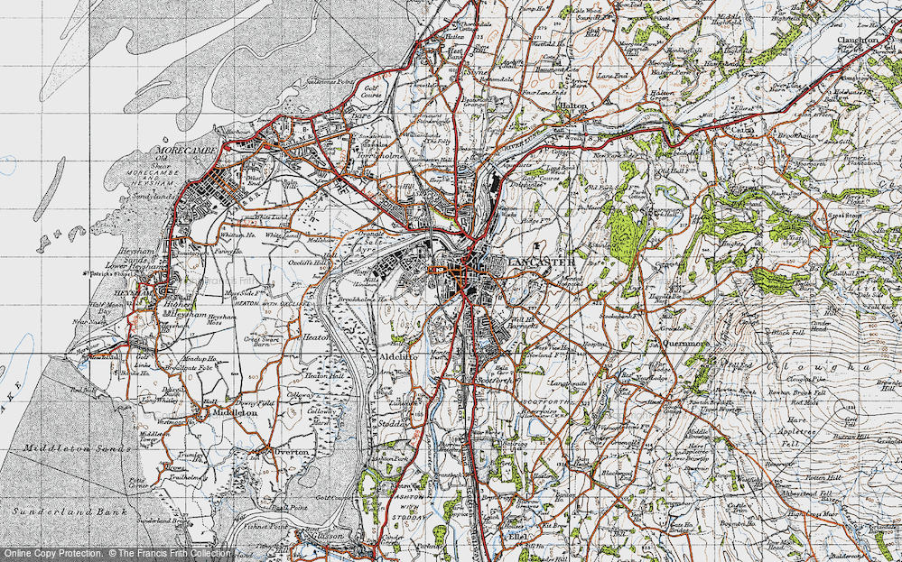 Old Map of Lancaster, 1947 in 1947