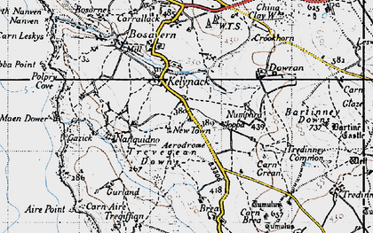 Old map of Bosavern in 1946