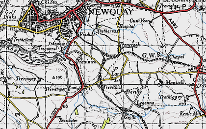 Old map of Lane in 1946