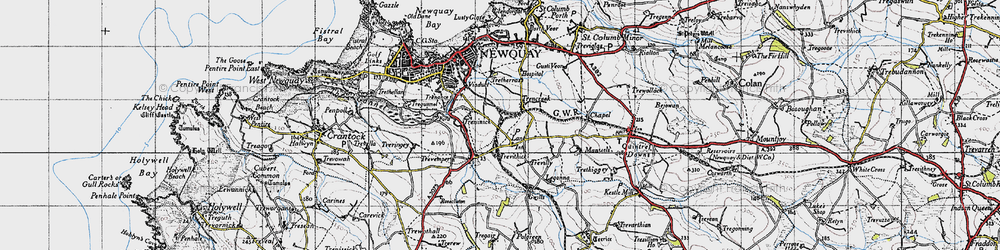 Old map of Lane in 1946