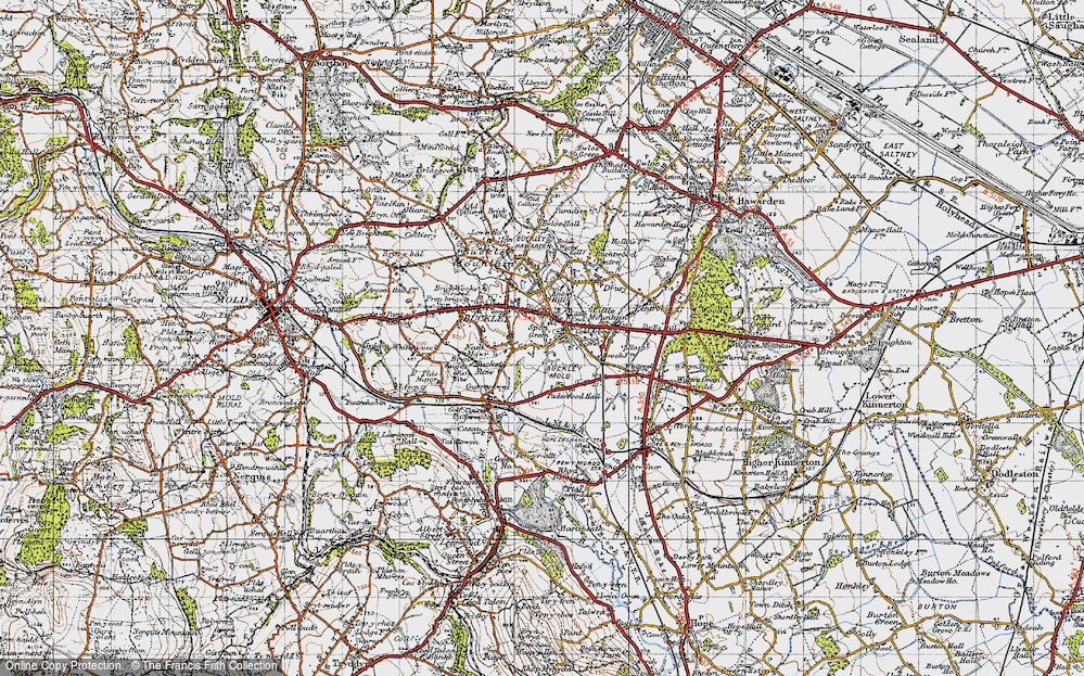 Old Map of Lane End, 1947 in 1947