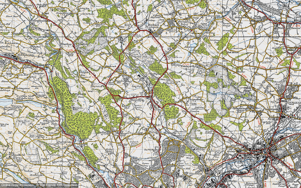 Old Map of Lane End, 1947 in 1947