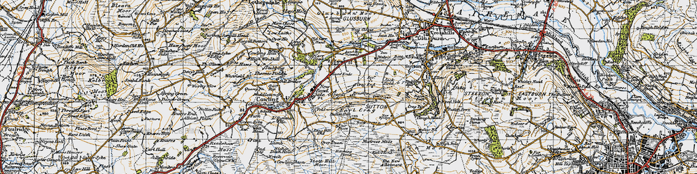 Old map of Brush in 1947