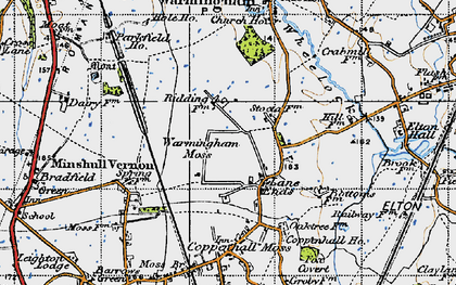 Old map of Lane Ends in 1947