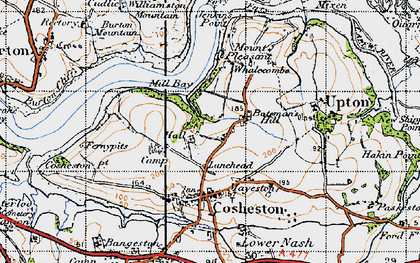Old map of Lane Head in 1946