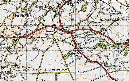 Old map of Lane Head in 1947