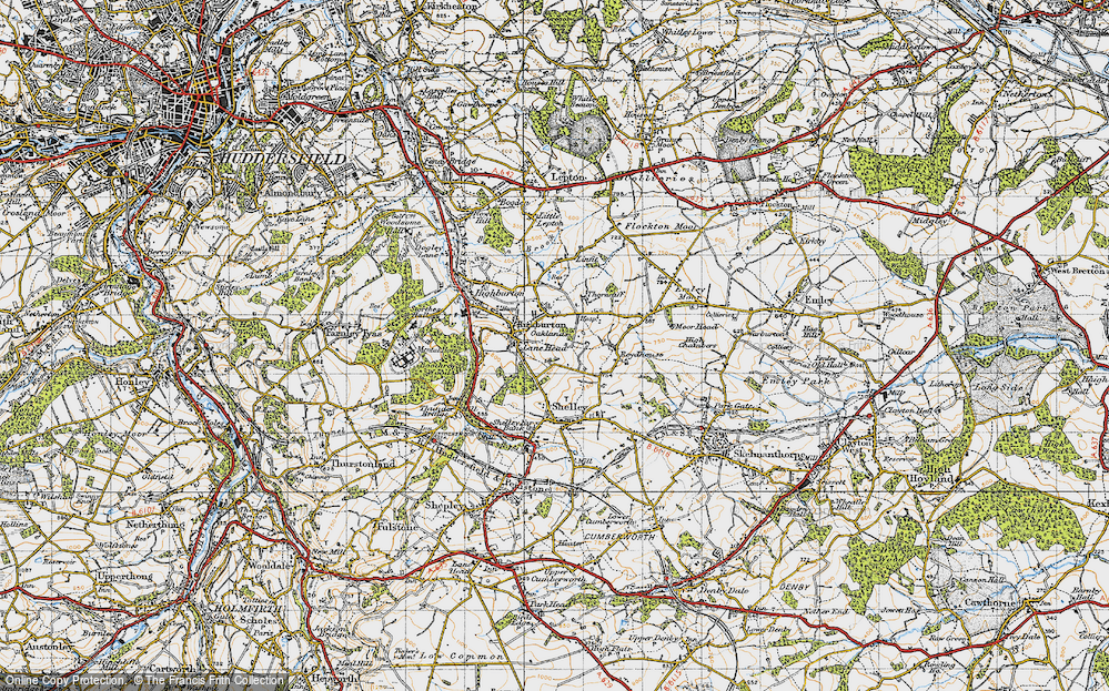 Old Map of Lane Head, 1947 in 1947
