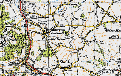 Old map of Linfit in 1947
