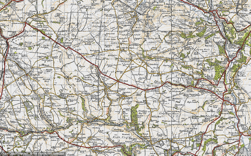 Old Map of Historic Map covering Windmill in 1947