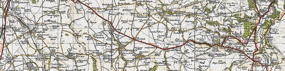 Old map of Benstor Ho in 1947
