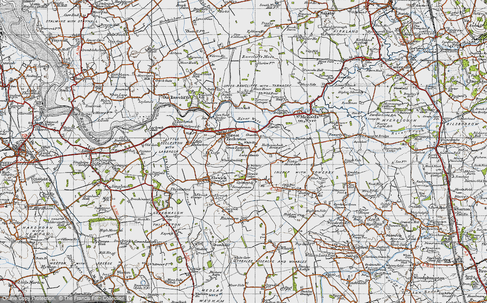 Old Map of Lane Heads, 1947 in 1947