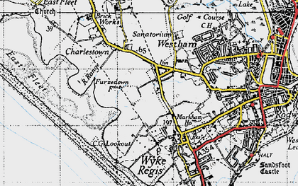 Old map of Lanehouse in 1946