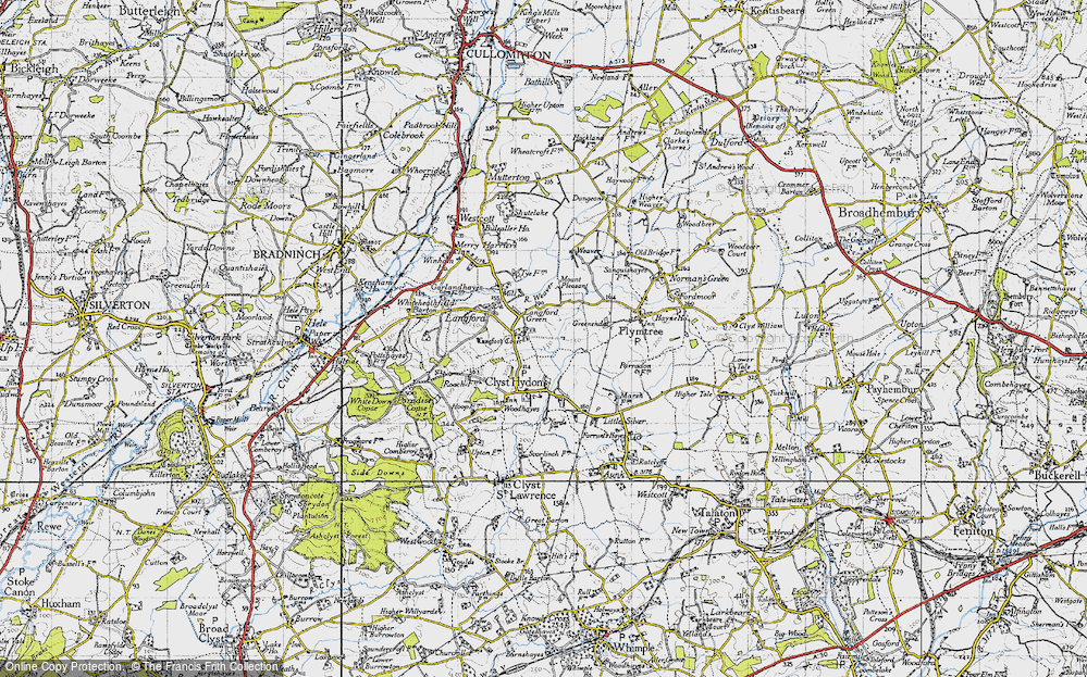 Old Map of Langford Green, 1946 in 1946