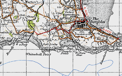 Old map of Langland in 1947