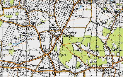 Old map of Abbey Wood in 1940